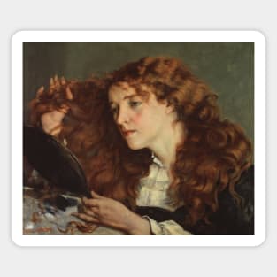 Jo, the Beautiful Irish Girl by Gustave Courbet Magnet